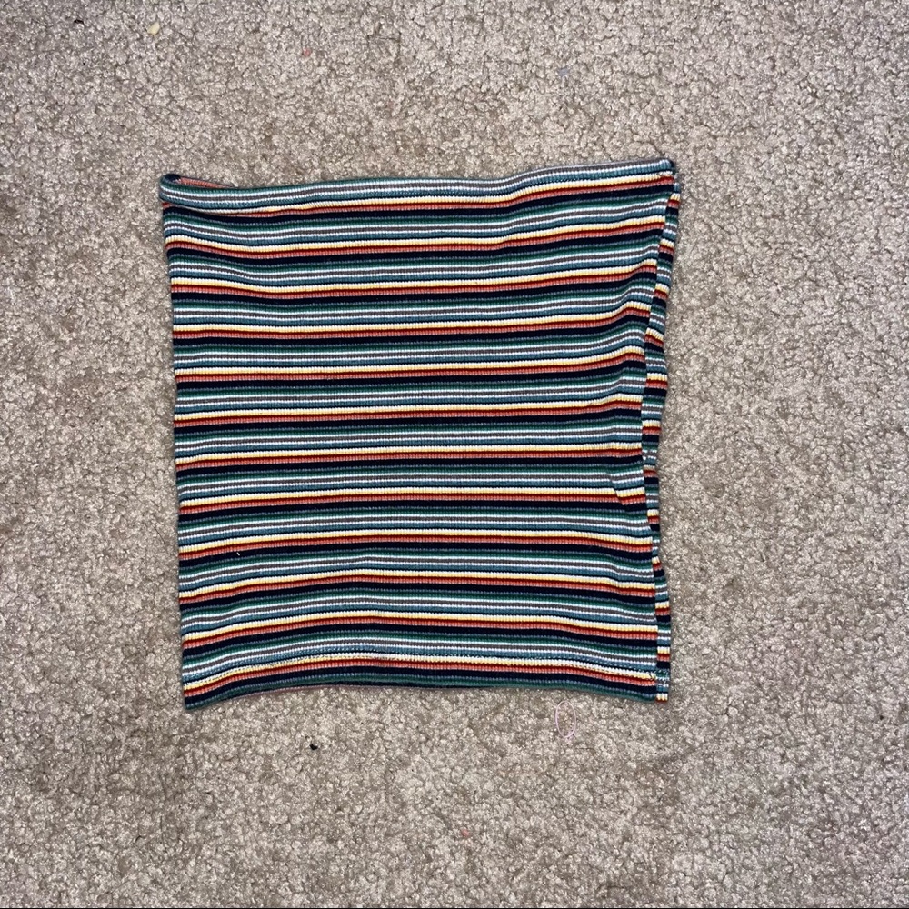 brandy melville rainbow tube top